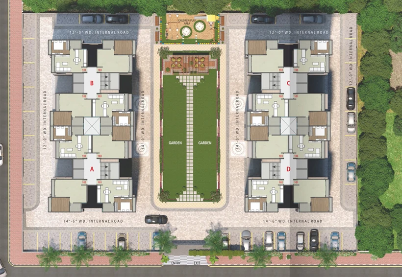 Master Plan of Orchid Infinity in Palanpur, Surat - Image 102401