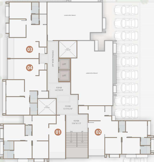 Floor Plan of Shree Tatsat Life in Khodiyar, Ahmedabad - Image 89405