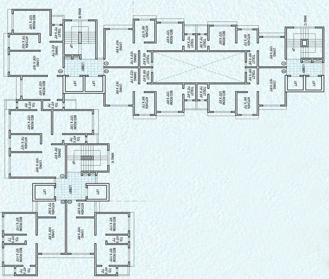Floor Plan of Kamala Gulmohar in Goregaon West, Mumbai - Image 89288