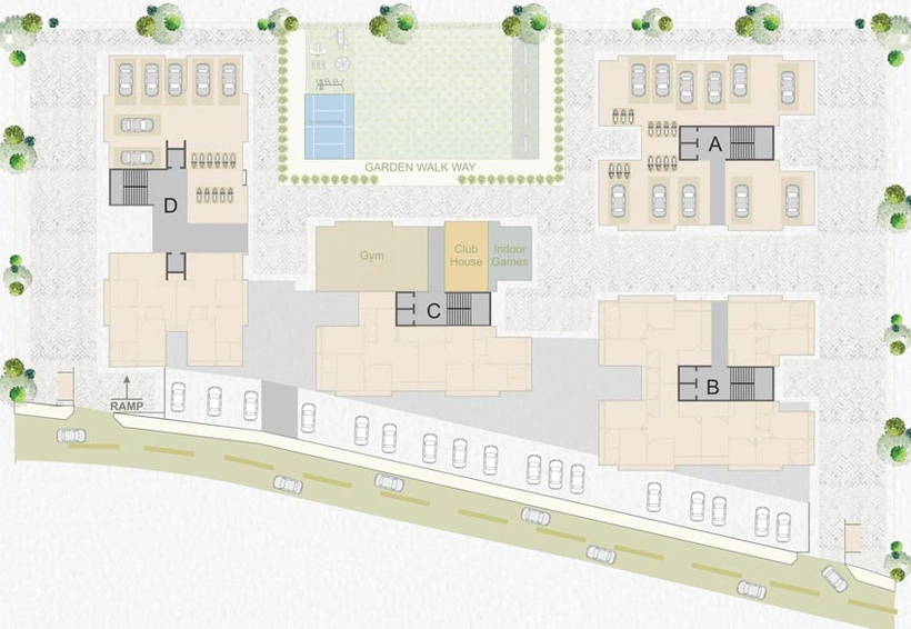Master Plan of Sthayi Aadhvan Shine in Bopal, Ahmedabad - Image 122649
