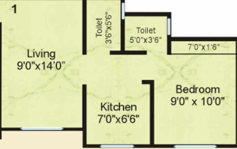 1 BHK Flat in Sadguru Tower in Saphale West, Palghar - Image 661302