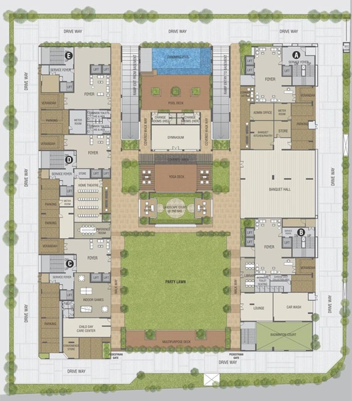 Master Plan of True East Ebony in Bodakdev, Ahmedabad - Image 89426