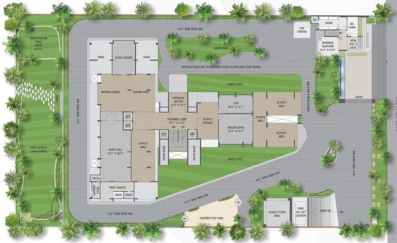 Master Plan of Shubham Skyz in Bodakdev, Ahmedabad - Image 89538