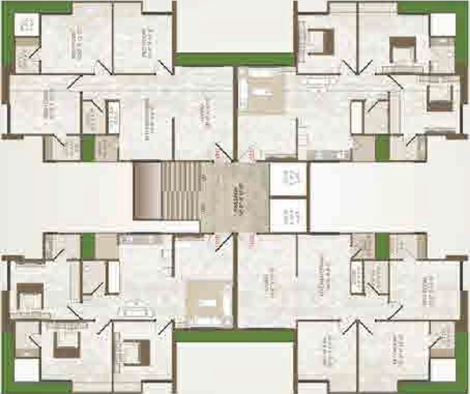 Floor Plan of Blu Quince in Pal, Surat - Image 89630