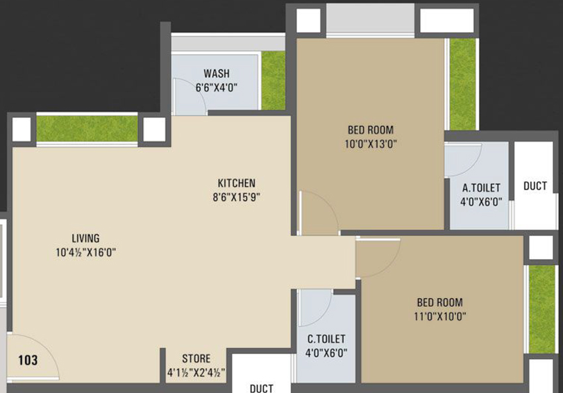 2 BHK Flat in Santvan Skyon in Palanpur, Surat - Image 656254