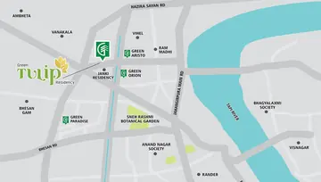 Location of Green Tulip - Image 89651