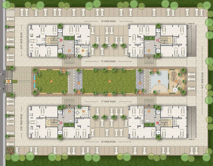 Master Plan of Shreepad Celebrations in Palanpur, Surat - Image 89705