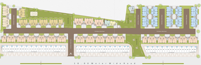 Master Plan of Krishna Palm Exotica in Waghodia Road, Vadodara - Image 103999