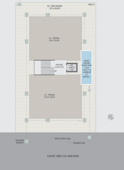 Master Plan of Mangalam Kriva 10 in Vasna Bhayli Main Road, Vadodara - Image 89820