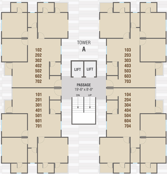 Floor Plan of Shivam Shivaay Exotica in Harni, Vadodara - Image 89847