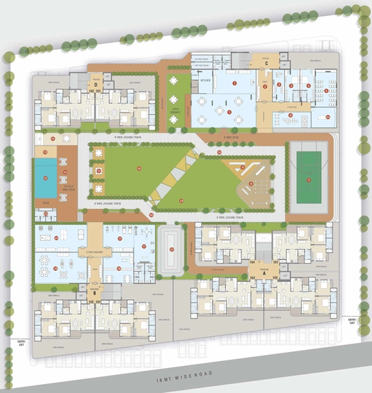 Master Plan of Shivalik The Skygaze in Sevasi, Vadodara - Image 119595
