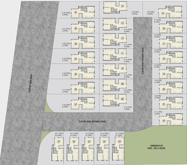 Master Plan of Shree Sanidhya Sparkle in Sama Savli Road, Vadodara - Image 124633