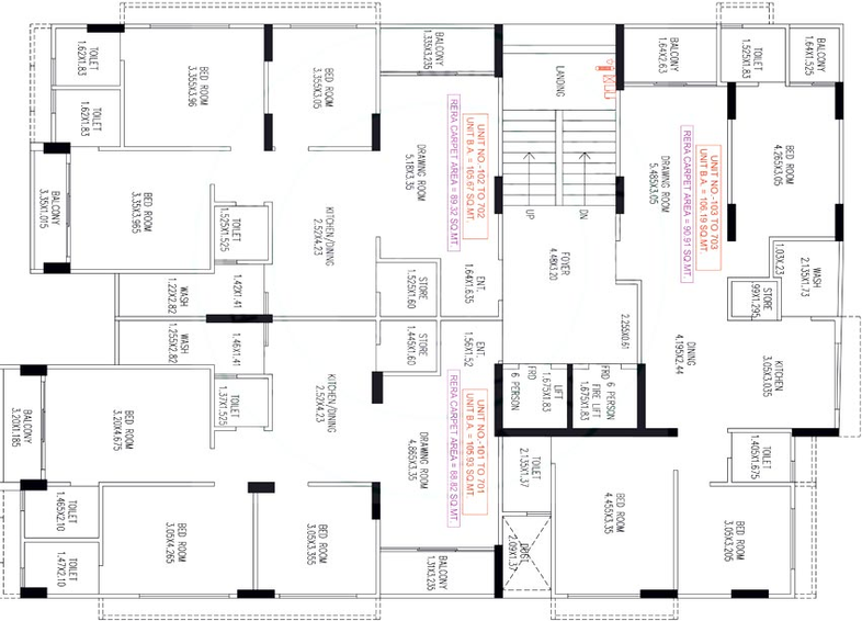 Floor Plan of Hiradhan Heritage in Paldi, Ahmedabad - Image 90166