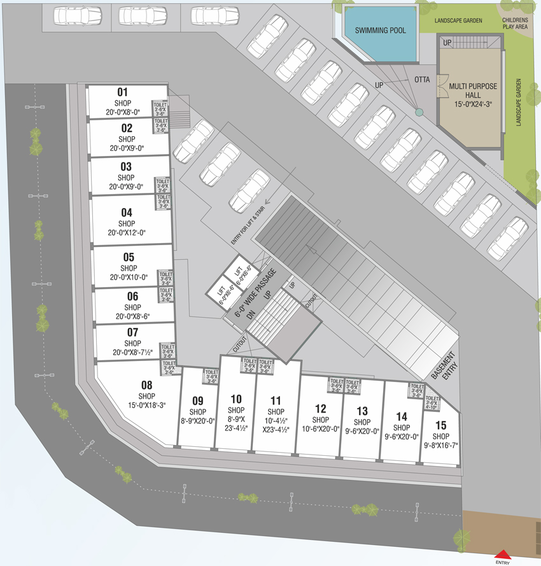 Master Plan of Shree Sparsh Skyview in Bhayli Road, Vadodara - Image 89950