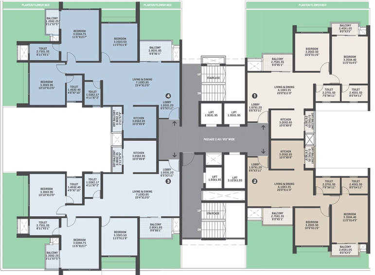 Floor Plan of VTP Verve - Skylight in Baner, Pune - Image 92125
