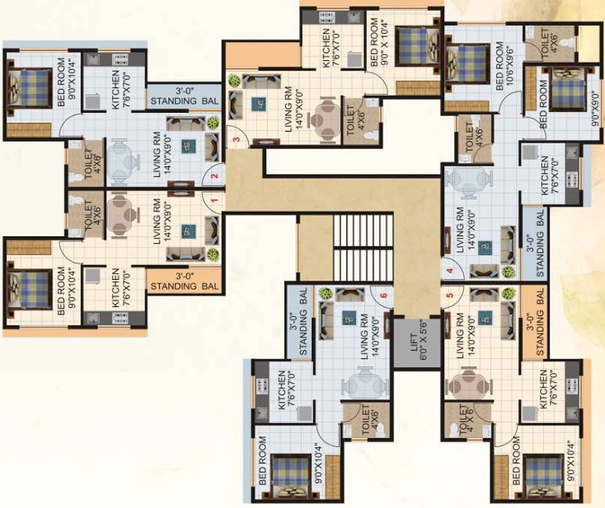Floor Plan of Patkar Ananta Pride in Badlapur East, Thane - Image 20721