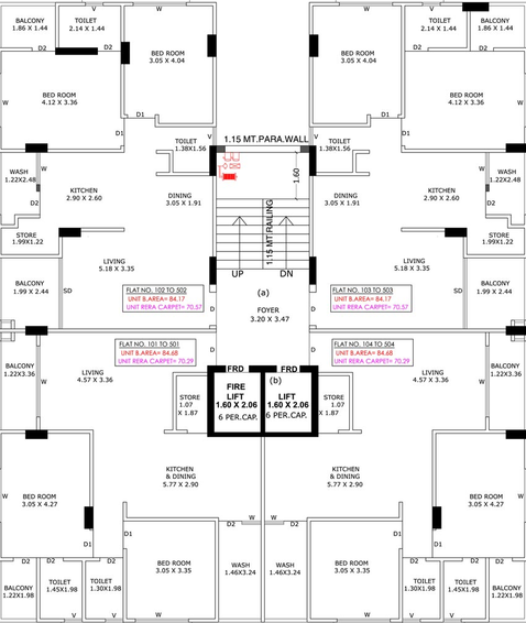 Floor Plan of Hiradhan Pradhyuman Park in Ambawadi, Ahmedabad - Image 90174