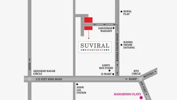Location of Hiradhan Suviral Apartment - Image 89975