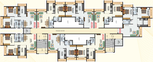 Floor Plan of Annapurna Sharmila Residency in Badlapur East, Thane - Image 20729