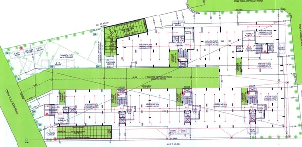 Master Plan of Mallinath Dharmaraj Residency in Jivraj Park, Ahmedabad - Image 90191
