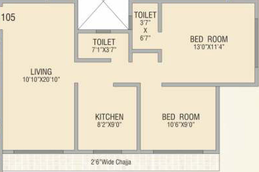 2 BHK Flat in Hirani Swanand Oasis in Kurla East, Mumbai - Image 657299