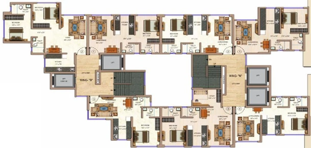 Floor Plan of Samarth Tanish in Goregaon East, Mumbai - Image 90151