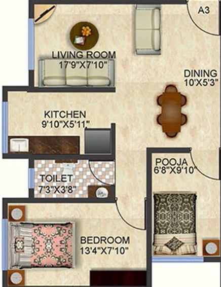 1 BHK Flat in Kashish Centroid in Ghatkopar East, Mumbai - Image 657491