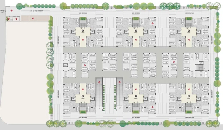 Master Plan of Sunwoods The Metropark in Vastral, Ahmedabad - Image 90232