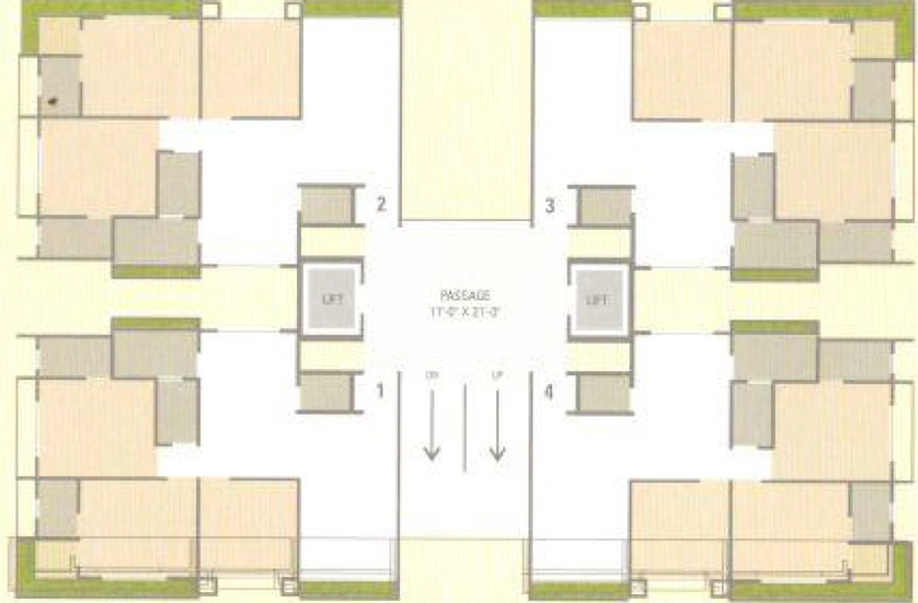 Floor Plan of Pavalion Werribee Victoria in Rander, Surat - Image 90246