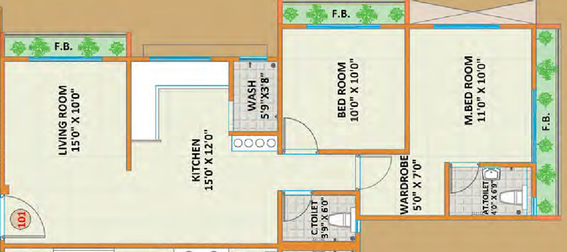 2 BHK Flat in Sundaram Residency in Palanpur, Surat - Image 657568