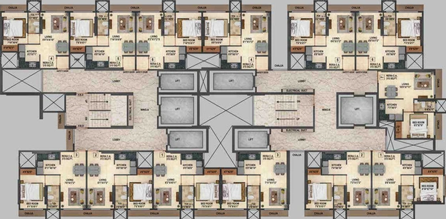 Floor Plan of Sumer Life Casa in Andheri East, Mumbai - Image 27375