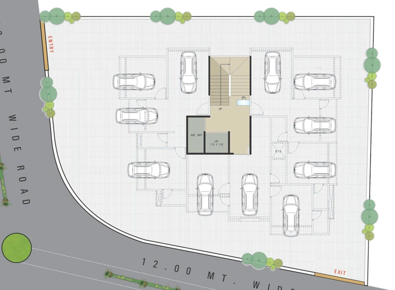 Master Plan of Kavya Heights in Nana Varachha, Surat - Image 90839