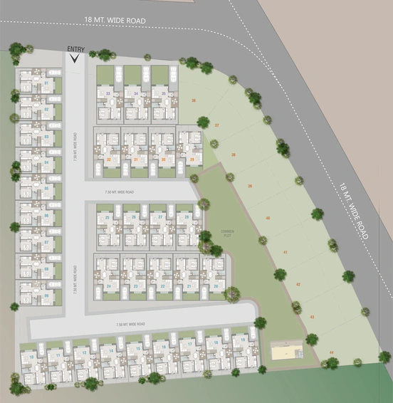 Master Plan of 24k Kingsvilla in Kalali, Vadodara - Image 90311