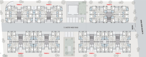 Master Plan of Avkar Avalon in Bhayli Road, Vadodara - Image 91002