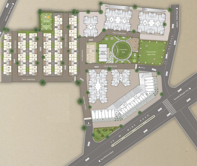 Master Plan of Gayatri Amrapali Resicom in Atladara, Vadodara - Image 91034