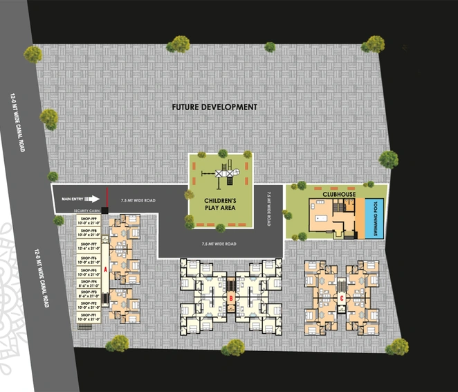 Master Plan of Meher Golden Icon in Vasna Bhayli Main Road, Vadodara - Image 91043