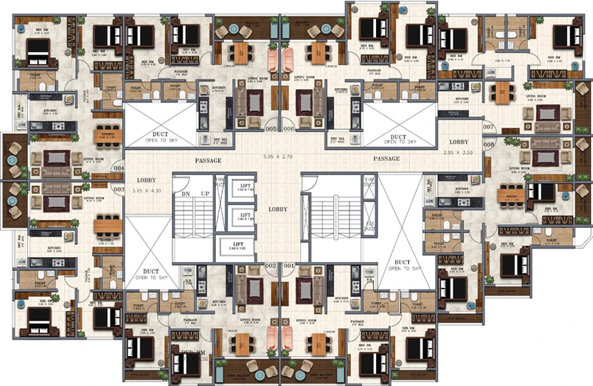 Floor Plan of BSR Sagar Signature in Dombivli, Thane - Image 20770