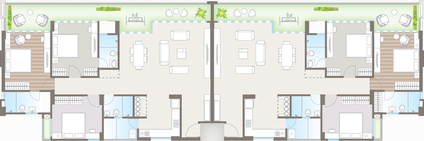 Floor Plan of Ameya Saptak Rosette in Bhayli Road, Vadodara - Image 90335