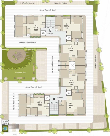 Master Plan of Saral Lotus Whitefield in Bhayli Road, Vadodara - Image 91083