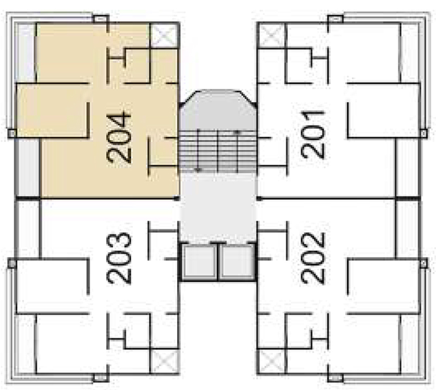 Floor Plan of B Valji Vatsalya Residency in Jahangirpura, Surat - Image 90345