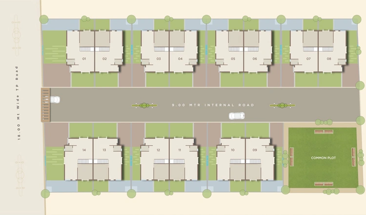 Master Plan of Shubham Satva Villa in Chhani, Vadodara - Image 91101