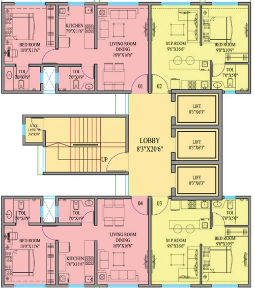Floor Plan of Crescent Sky Heights Phase 2 in Dahisar East, Mumbai - Image 90712