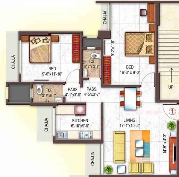 2 BHK Flat in VL Stella Sapphire in Chembur East, Mumbai - Image 658255