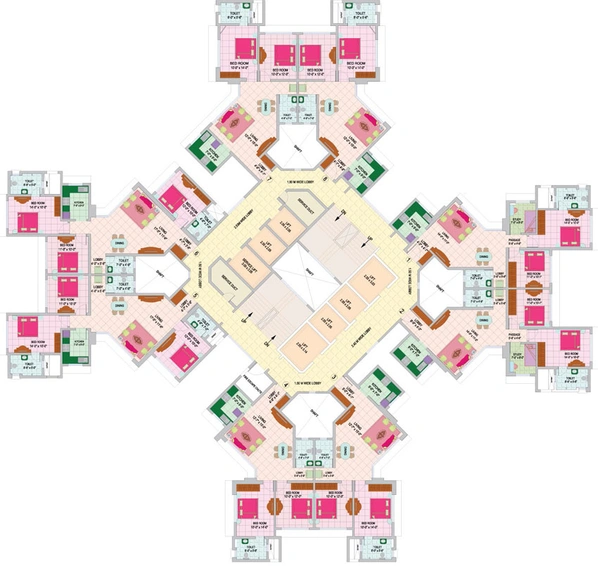Floor Plan of Nirmal Zircon in Mulund West, Mumbai - Image 90460