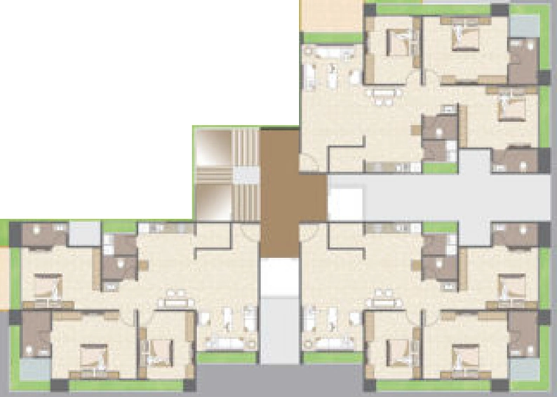 Floor Plan of Blu Altezza in Pal, Surat - Image 90893