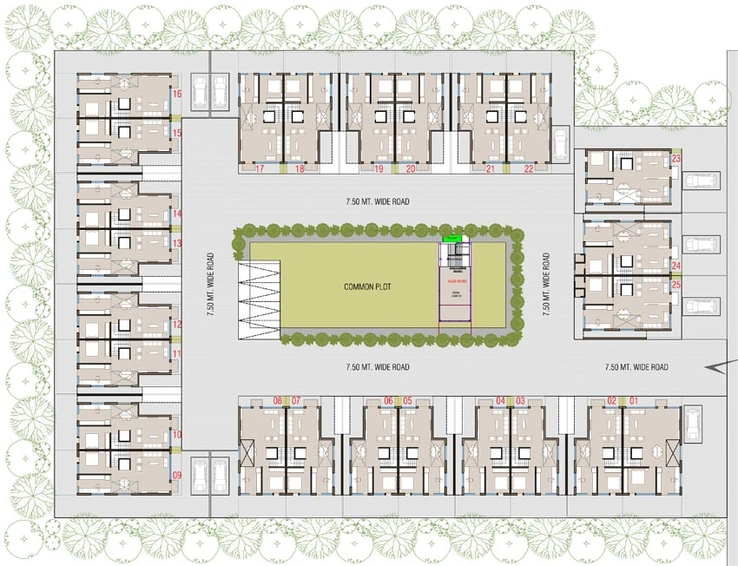 Master Plan of Aditya Bungalows in Vastral, Ahmedabad - Image 90748