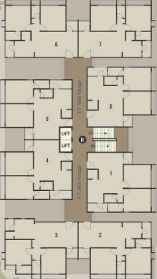 Floor Plan of Padmavati Residency in Shilaj, Ahmedabad - Image 90856