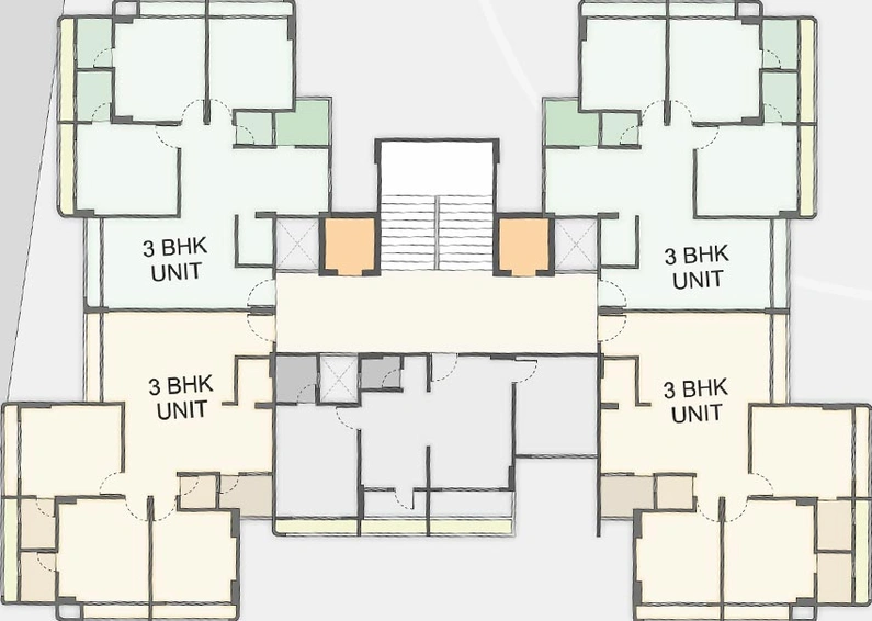Floor Plan of Padmavati 99 in Bopal, Ahmedabad - Image 90980