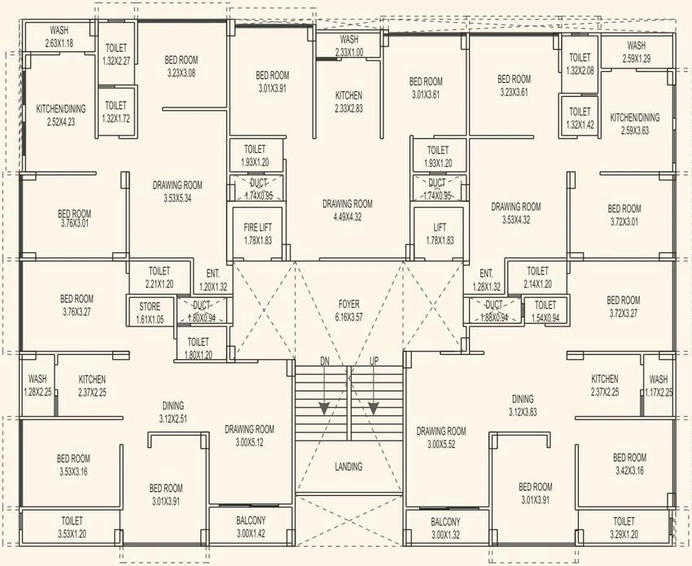 Floor Plan of Padmavati Raghukrupa in Vasna, Ahmedabad - Image 91118