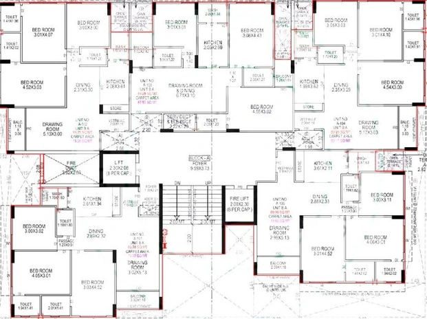 Floor Plan of Aariv Samesh in Vasna, Ahmedabad - Image 91548
